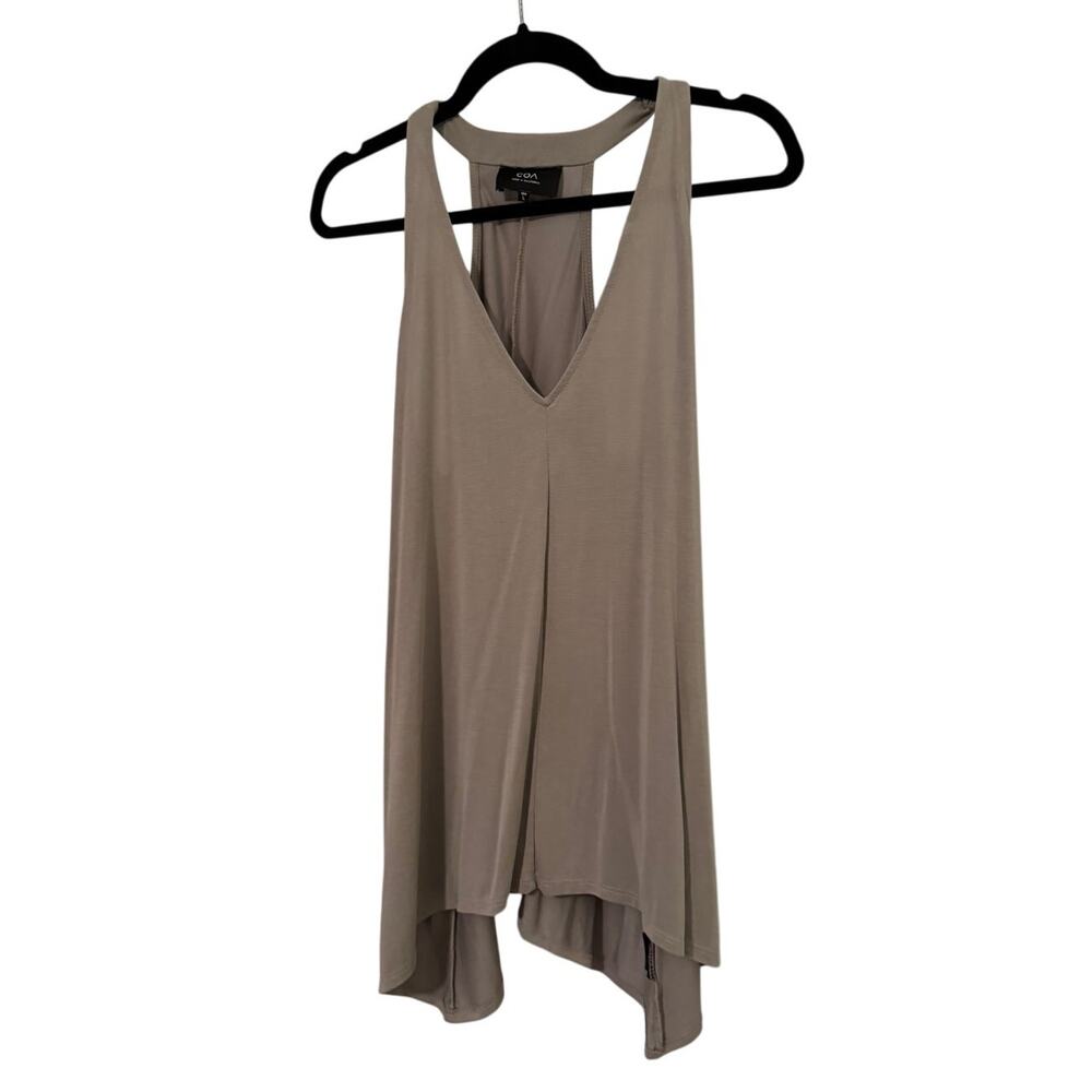 Anthropologie COA Recline V-neck Tank Top - Brown - Size L - Picture 4 of 9